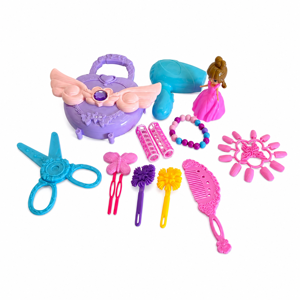 Set Accesorii Fashion pentru Fetițe, Jucărie cu Bijuterii și Accesorii de Joacă, Kit Dress-Up pentru Copii, Disponibil în Mai multe Culori