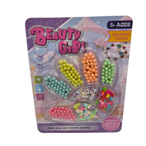 Jucărie Set DIY pentru Crearea Accesoriilor de Păr, Kit Creativ pentru Copii, Dezvoltarea Imaginației și Îndemânării, Ambalaj Blister