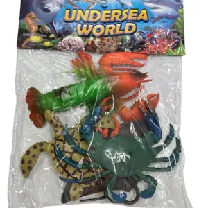 Jucărie Set Figurine Animale Marine și Plante, Set Educativ pentru Joc de Rol și Descoperirea Vieții Subacvatice