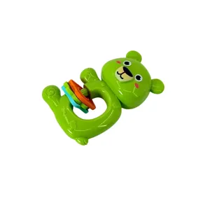 Jucărie Zornăitoare cu Ursuleț Verde – Ușoară, Sigură și Ergonomică pentru Bebeluși