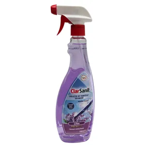 Soluție pentru Curățarea Geamurilor ClarSanit, Aromă de Liliac, 750 ml