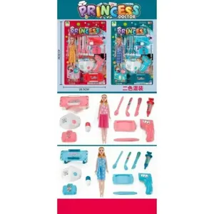 Păpușă cu Set Medical pentru Copii – Trusă, Ochelari și Accesorii, Model Aleatoriu, Joc de Rol Educativ