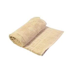 Prosop față din bumbac 100% bej 50 x 90 cm 500 g, absorbție ridicată, textură moale