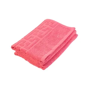 Prosop față din bumbac 100% roz 50 x 90 cm 500 g, absorbție ridicată, textură moale