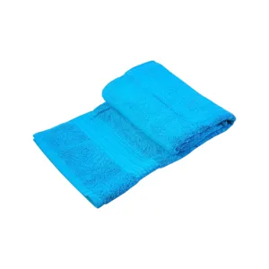 Prosop față bumbac 100% albastru 50×90 cm, densitate 500 g, absorbant, utilizare zilnică