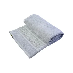 Prosop baie din bumbac 100% frotte, 70 x 130 cm, 500 g/mp, gri, prosop textil pentru baie și duș