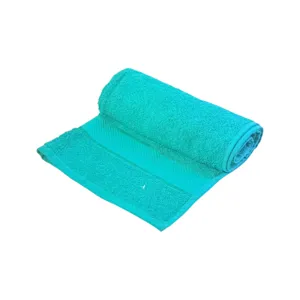 Prosop de față din bumbac 100% frotte, 50 x 90 cm, 400 g/mp, verde, prosop textil pentru baie