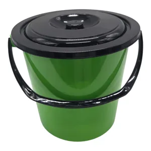 Găleată din Plastic cu Capac 13 L Plast-A, Recipient Multifuncțional pentru Depozitare și Uz Casnic, Practică și Rezistentă