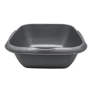 Lighean Pătrat din Plastic 12 L Plast-A,Recipient Multifuncțional pentru Curățenie, Spălare și Uz Casnic, Practic și Rezistent