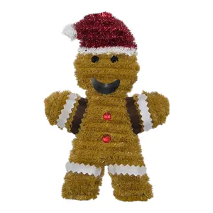 Decorațiune de Crăciun Omuleț de Turtă Dulce 33 x 22 cm, Ornament Festiv pentru Casă și Brad