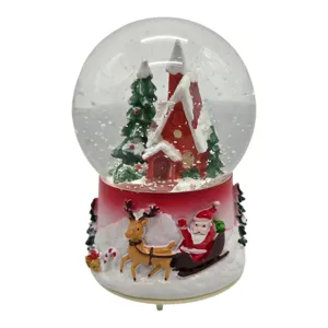 GLOB DECORATIV CU TEMATICA DE CRACIUN 8*12CM  titlu   Glob Decorativ cu Tematică de Crăciun, Ornament Festiv pentru Interior, 8 x 12 cm