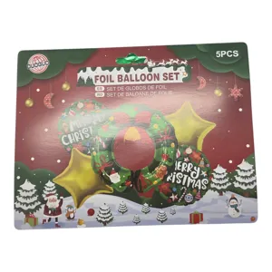 Balon Decorativ cu Tematică de Crăciun pentru Decorațiuni și Petreceri Festive 5 PCS