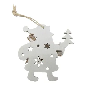 Decorațiune de Crăciun din Lemn, Ornament Festiv pentru Brad și Casă