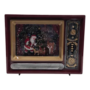 Decorațiune de Crăciun Model Televizor Retro, Ornament Festiv pentru Interior