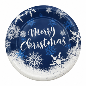 Set 10 Farfurii Decorative cu Tematică de Crăciun, 300 g, pentru Masă Festivă, Petreceri și Sărbători
