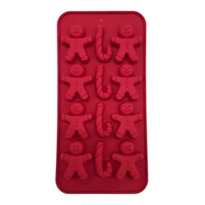 Formă din Silicon pentru Dulciuri de Crăciun, Prăjituri și Ciocolată, cu Modele Festive
