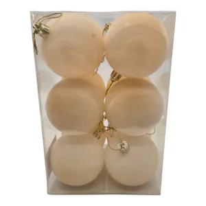 Set 12 Globulețe Decorative pentru Bradul de Crăciun, 6 cm, Ornamente Festive