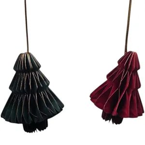 Set 2 Decorațiuni de Crăciun 8 cm, Ornamente Decorative Suspendate pentru Brad