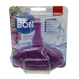 Odorizant WC Sano Bon Purple Lavender 5 în 1, Aromă de Lavandă, pentru Curățare și Împrospătare