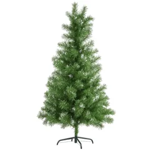 Brad Artificial de Crăciun 120 cm cu Ramuri Dense și Realiste, Structură 3D, Montaj Rapid, Suport Metalic Stabil pentru Decor Festiv