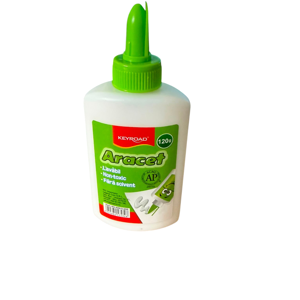 Aracet Lavabil KEYROAD LEGEND KR971295 120 g – Adeziv Lichid Alb pentru Hârtie, Carton, Lemn și Material Textil, Non-Toxic, Ideal pentru Școală, Hobby și Proiecte Creative