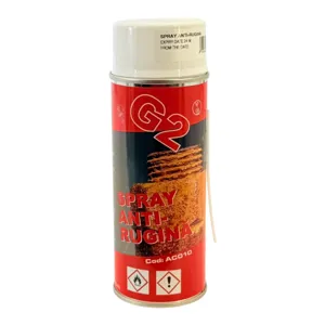 Spray anti-rugină G2 AC010, protecție suprafețe metalice, spray anticoroziv pentru întreținere și protejare metal