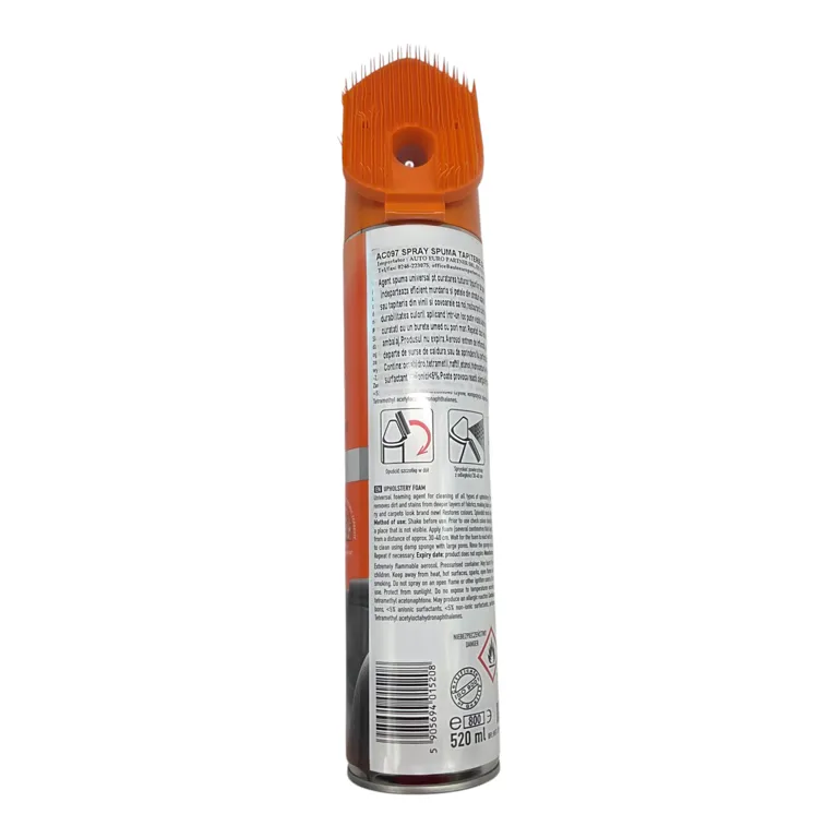 Spray Spumă pentru Curățat Tapițeria cu Perie Integrată