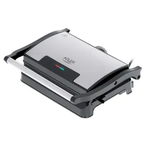 Gratar Electric Adler – 2400W, Placa Ajustabila 23x14.5 cm, Suport pentru Gradina