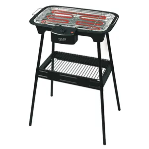 Gratar Electric Adler – 2400W, Suport Gradina, Tava Colectare, Placa 37x21 cm