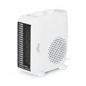 Aerotermă ADLER AD 7725 – 2000W, 2 Trepte de Putere, Termostat Reglabil, Funcție Ventilator Rece, Protecție la Supraincălzire, Poziționare Verticală sau Orizontală, Alb