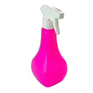 Sticlă cu Pulverizator de 1L Roz Neon, Recipient Plastic Durabil, Ideal pentru Curățenie, Grădinărit, Pulverizare Apă Plante