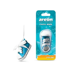 Areon Fresh Wave Odorizant Auto – Ocean, Formă de Adidaș, Design Original, Aromă Marină