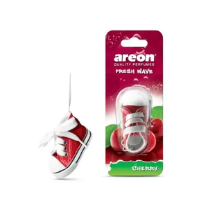 Areon Fresh Wave Odorizant Auto – Cherry, Formă de Adidaș Roșu, Aromă Intensă de Cireșe