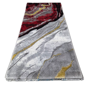 Covor Atlas pentru Living și Dormitor, 60 x 130 cm, Înălțime Fir 12 mm, Suport din Iută, Țesut Mecanic, Fabricat în Turcia