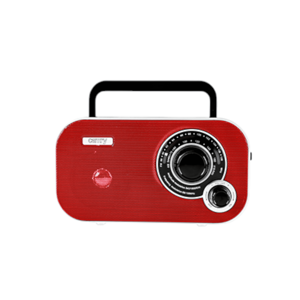 Radio portabil Camry CR 1140 red – FM/AM, antenă telescopică, mufă jack 3.5 mm, alimentare rețea și baterii