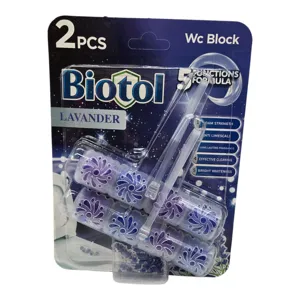 Odorizant Solid pentru Toaletă Lavandă, Set 2 x 50 g, Curățare și Împrospătare WC