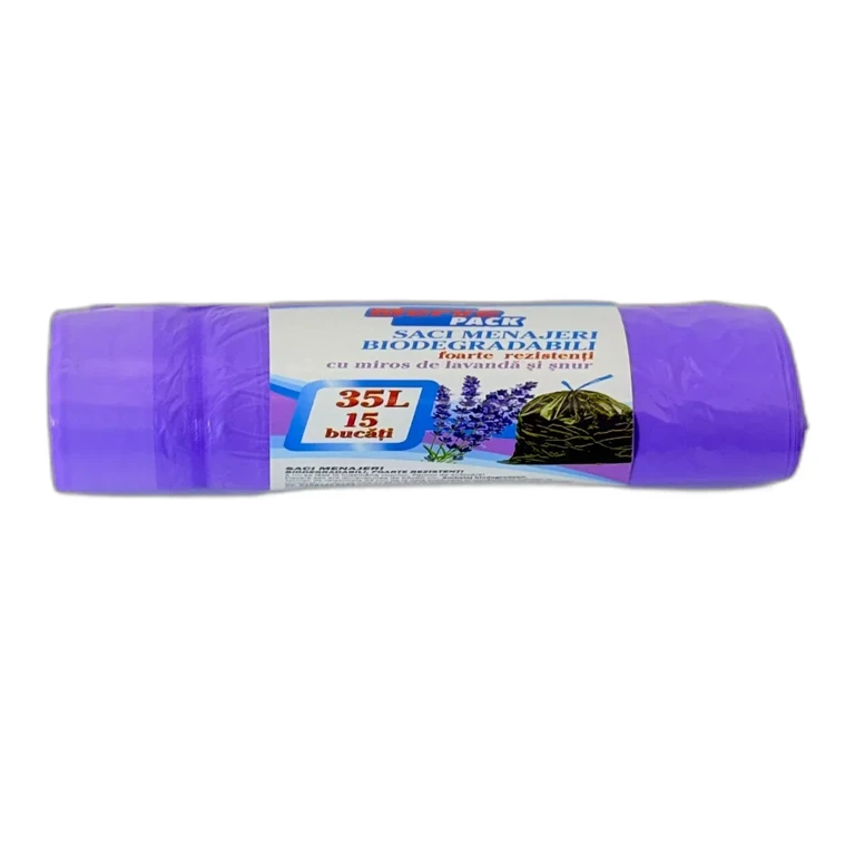 Saci Menajeri Biodegradabili Merve Pack, 35L, Compacti, 15 Bucati