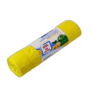 Saci Menajeri Biodegradabili Merve Pack – 60L, Set 10 Bucăți, Eco-Friendly și Rezistenți