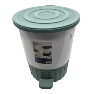 Coș de Gunoi cu Pedală Bicolor BELMA, Capacitate 26 L, pentru Bucătărie și Baie