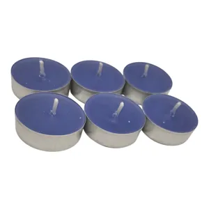 Set 6 Lumânări Parfumate Blueberry, Aromă de Afine, pentru Ambient și Decorațiuni Interioare