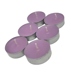 Set 6 Lumânări Parfumate Crocus, Aromă Florală, pentru Ambient și Decorațiuni Interioare