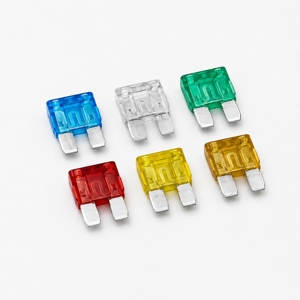 Set 6 Siguranțe Auto Dunlop, Diverse Amperaje, pentru Protecția Circuitelor Electrice Auto