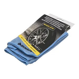 Lavetă din Microfibră Dunlop pentru Curățarea și Lustruirea Jantelor Auto, 35 x 35 cm