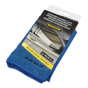 Lavetă Auto din Microfibră pentru Curățarea Geamurilor, 35 x 35 cm, Dunlop