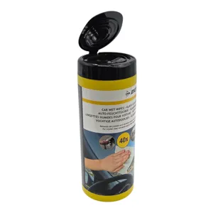 Șervețele Umede pentru Curățarea Geamurilor Auto, 40 Bucăți, Dunlop