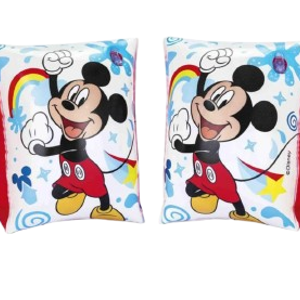 Aripioare de Înot Gonflabile pentru Copii Bestway Mickey Mouse 23 x 15 cm, Suport pentru Învățarea Înotului