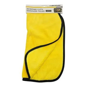 Lavetă Auto din Microfibră pentru Curățare, Uscare și Lustruire, 40 x 40 cm, Dunlop