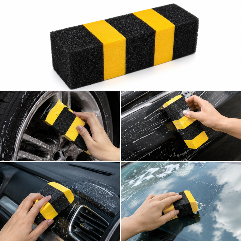 Set Bureți Auto pentru Curățarea și Lustruirea Anvelopelor, Dunlop