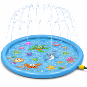 Piscină Gonflabilă pentru Copii Ø100 cm, Rotundă pentru Joacă și Răcorire în Aer Liber