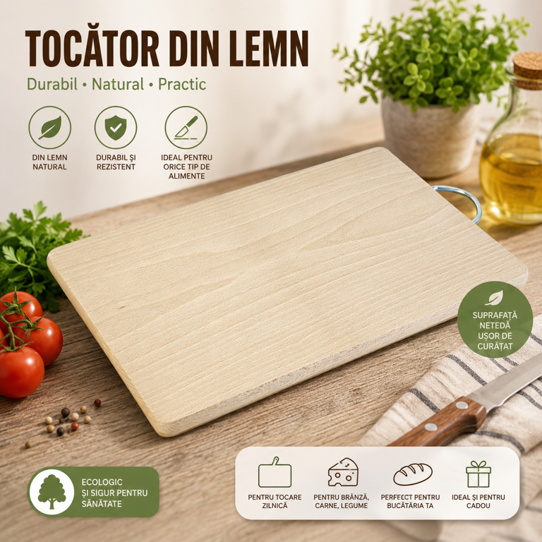 TOCATOR DIN LEMN 35.5*22.5CM SANGIFT